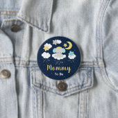 Elefant Gelb und Navy werdende Mutti Button (Beispiel)