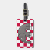 Elefant Gepäckanhänger (Vorderseite vertikal)