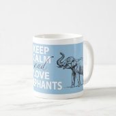 Elefant-Geschenk behalten Ruhe-und Kaffeetasse (VorderseiteRechts)