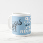 Elefant-Geschenk behalten Ruhe-und Kaffeetasse (Vorderseite Links)