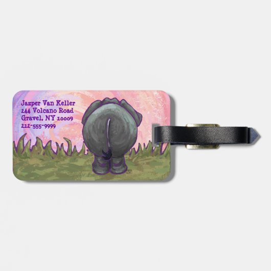 Elefant-Geschenke u. Zusätze Gepäckanhänger (Rückseite horizontal)