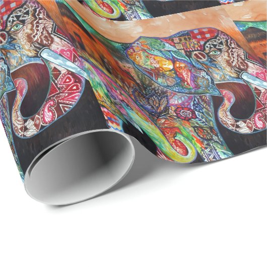 Elefant Geschenkpapier (Rolleneckpunkt)