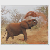 Elefant Geschenkpapier (Flach)