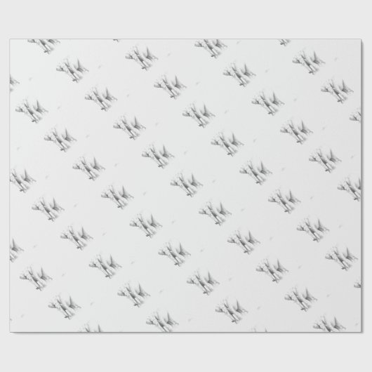 Elefant Geschenkpapier (Flach)