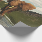 Elefant Geschenkpapier (Ecke)