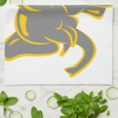 Elefant Geschirrtuch (Gefaltet)