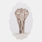 Elefant GIFT-Anhänger Ornament Karte (Rechts)