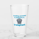 Elefant Glas (Vorderseite)