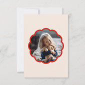 Elefant Glücklicher Valentinstag Kind Foto Mitteilungskarte (Rückseite)