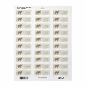 Elefant Gold Rücksendeadresse (Vorne)