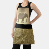 Elefant Gold und Black Elegant Schürze (InSitu)