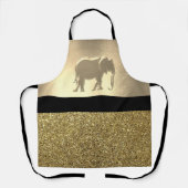 Elefant Gold und Black Elegant Schürze (Vorderseite)