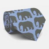 Elefant-Grau Krawatte (Gerollt)