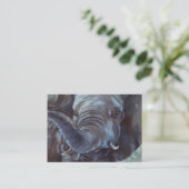 Elefant-großer Junge ArtCard Visitenkarte (Stehend Vorderseite)
