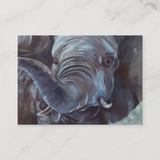 Elefant-großer Junge ArtCard Visitenkarte (Vorderseite)