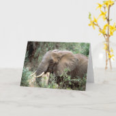 Elefant-Gruß-Karte Karte (Gelbe Blume)
