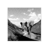 Elefant Gummistempel (Prägung)