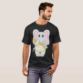 Elefant Halloween Baseball T-Shirt (Vorne ganz)