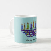 Elefant Hannukah Menorah Kaffeetasse (Vorderseite Links)