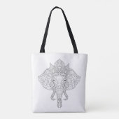Elefant HauptZendoodle 2 Tasche (Rückseite)