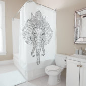 Elefant HauptZendoodle Duschvorhang (Beispiel)