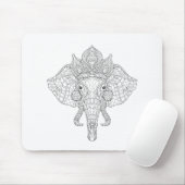 Elefant HauptZendoodle Mousepad (Mit Mouse)