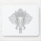 Elefant HauptZendoodle Mousepad (Vorne)