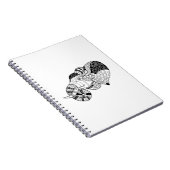 Elefant HauptZenstyle Gekritzel Notizblock (Rechte Seite)