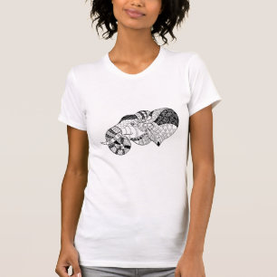 Elefant HauptZenstyle Gekritzel T-Shirt
