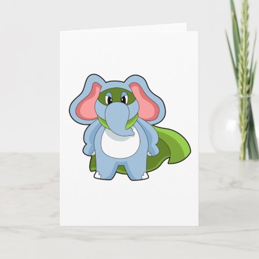 Elefant Held Karte (Vorderseite)