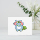 Elefant Held Postkarte (Stehend Vorderseite)