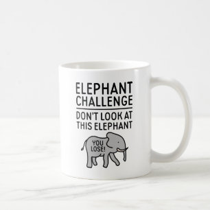 Elefant Herausforderung Kaffeetasse