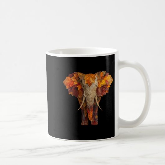 Elefant Herbst lässt künstlerische Tierkunst falle Kaffeetasse (Rechts)