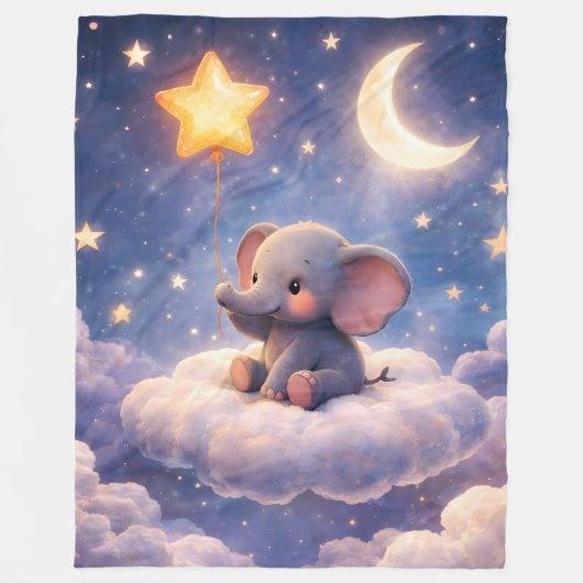 Elefant Herz große Decke (Vorderseite)