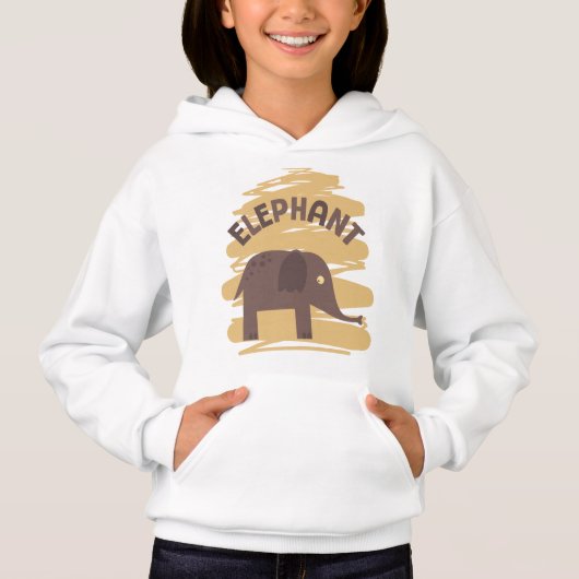 Elefant Hoodie (Vorderseite)