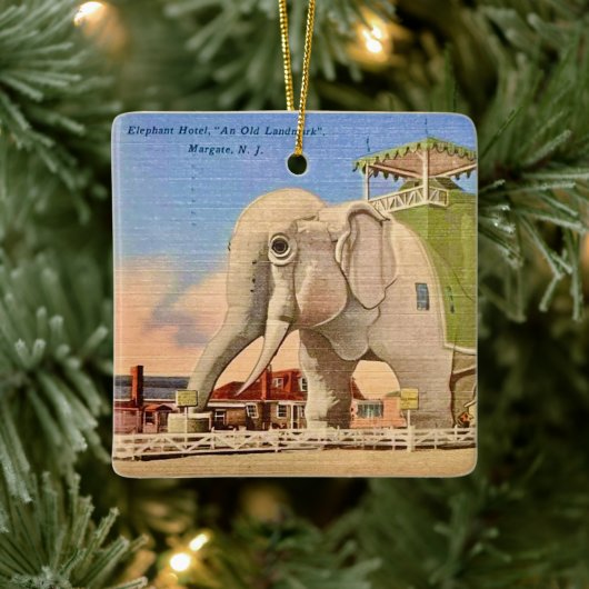 Elefant-Hotel Keramikornament (Baum)