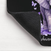 Elefant Ich trage Lila für meine Mutter Heimerheim Mousepad (Ecke)