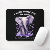 Elefant Ich trage Lila für meine Mutter Heimerheim Mousepad (Mit Mouse)