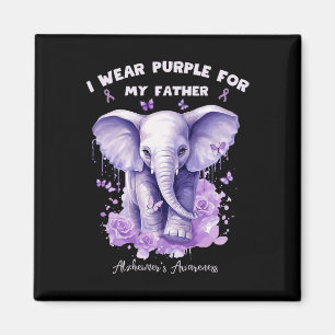 Elefant Ich trage Lila für meinen Vater Heimerheim Magnet