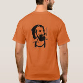 Elefant, Ihre Wörter und der Berber-Typ T-Shirt (Rückseite)