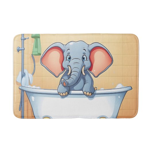 Elefant im Bad Badematte (Vorderseite)