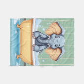 Elefant im Bad Fleecedecke (Vorderseite (Horizontal))