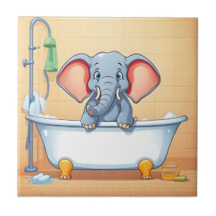 Elefant im Bad Fliese