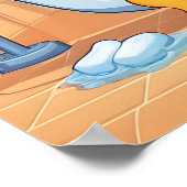 Elefant im Bad Poster (Ecke)