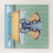 Elefant im Bad Puzzle (Horizontal)