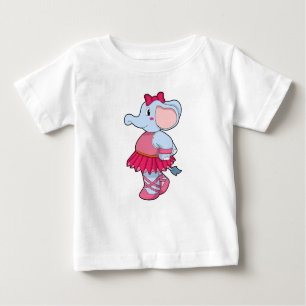 Elefant im Ballet mit Rock Baby T-shirt