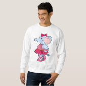 Elefant im Ballet mit Rock Sweatshirt (Vorne ganz)