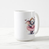 Elefant im Ballett Kaffeetasse (VorderseiteRechts)