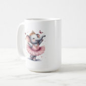 Elefant im Ballett Kaffeetasse (Vorderseite Links)