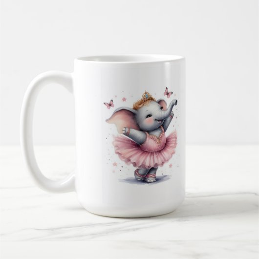 Elefant im Ballett Kaffeetasse (Links)
